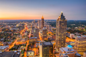 Atlanta, Georgia downtown skyline